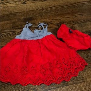 Baby girl dress with diaper cover